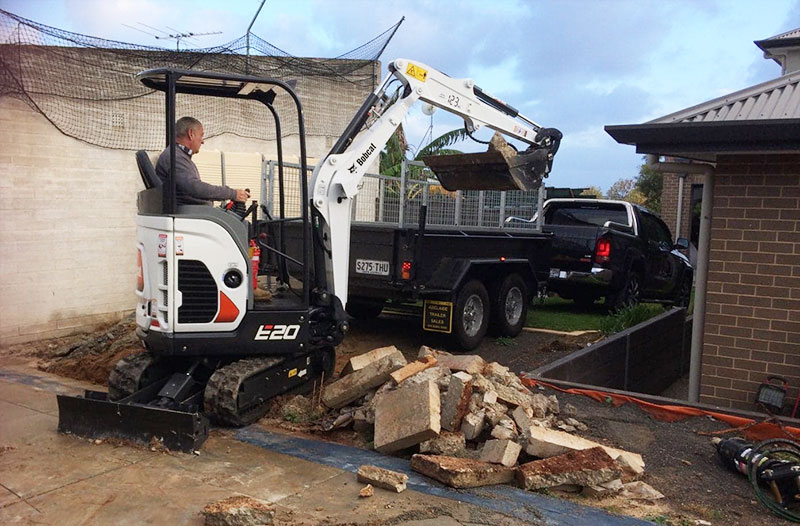 Tight Access Mini Excavations Adelaide